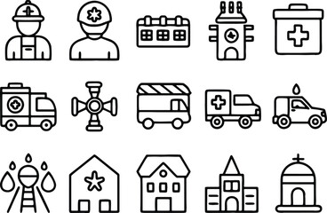 Obraz premium set of vector icons