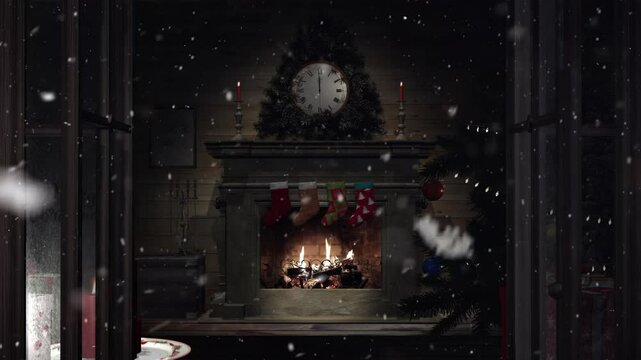 Christmas fireplace 2