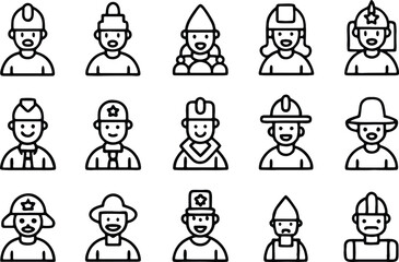 set of people icons