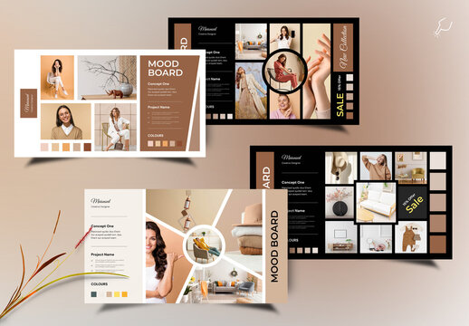 Easy New Moodboard Layout With Dark & Light Accents