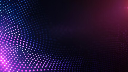 A vibrant abstract background featuring a gradient of purple and pink dots, creating a dynamic and modern visual effect.