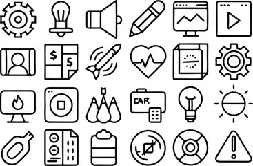 set of icons for web