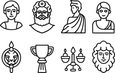 vector set of people