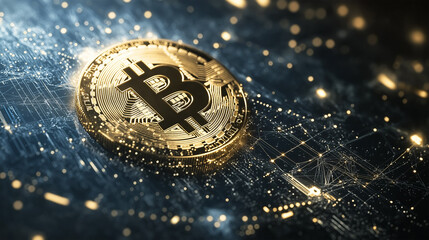 Bitcoin at the Center of a Radiant Digital Network Sphere