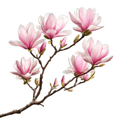 Naklejka premium pink magnolia flowers