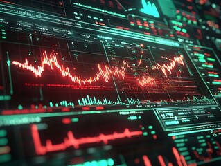 Digital Financial Fraud Detection Chart Visualizing Suspicious Transactions