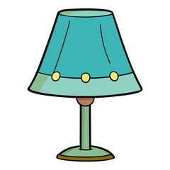 Floor and table lamp. vector illustration