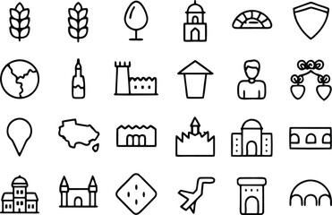 set of icons for web