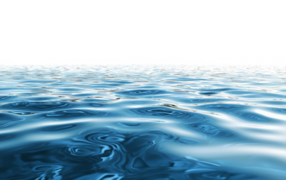 serene view of calm, reflective water surface under clear sky, capturing tranquil beauty of nature. gentle ripples create soothing pattern across blue expanse