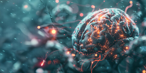 A visually appealing representation of ai in cyberspace, artificial intelligence, future,