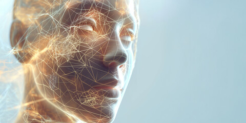 The Power of AI, An artistic representation of artificial intelligence and its potential, abstract without human elements