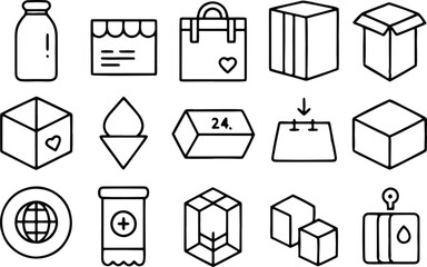 set of icons for web