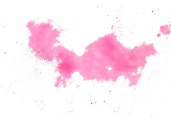 Fototapeta premium pink watercolor background abstract texture with color splash design