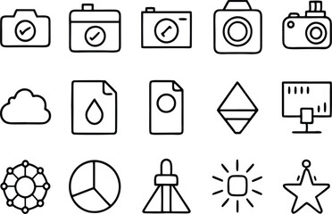 set of icons for design