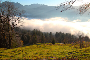 Landscape in the Alps