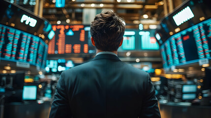 Market analysis in financial sector trading floor professional insight urban environment strategic perspective economic concepts