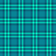 Suite textile tartan pattern, fit seamless plaid check. Scrapbook background texture vector fabric in cyan and teal colors.