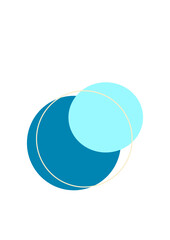 blue and white circles