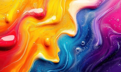 Obraz premium Colorful fluid abstract background 