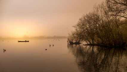 Obraz premium Golden Lake 