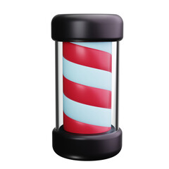 Barber Pole 3d Render Icons