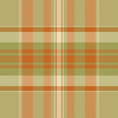 Mat tartan vector pattern, conceptual plaid texture background. Harmony check textile fabric seamless in yellow and amber colors.