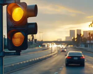 Close-up_of_a_traffic_light_turning_yellow_with_a_highway