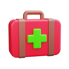 first aid kit 3d Render Icons