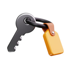 Room Key 3d Render Icons