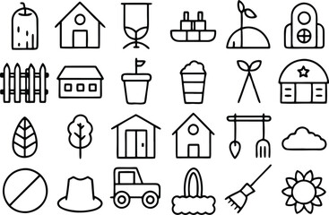 set of icons