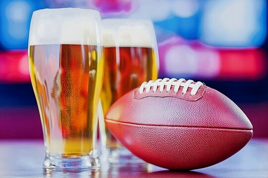 Football and beer: celebrating sports with refreshing drinks