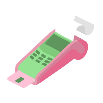 Credit card reader illustration