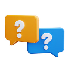 Question Mark 3d Render Icons