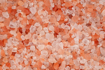 Close up Himalayan Pink salt for background,Natural Salt, Healthy concept.