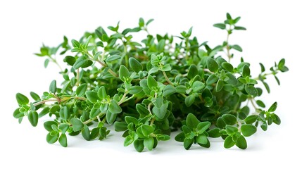 Obraz premium A fresh bunch of thyme, commonly used as a culinary herb.