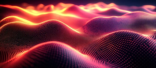Abstract waves of light and texture.
