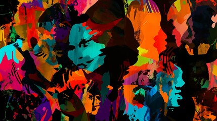 Black History Month background abstract wallpaper Generative AI	