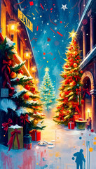 Fototapeta premium christmas tree
