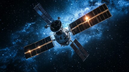 A space shuttle is flying through the sky