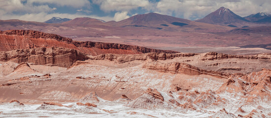 Winter and snow in the Atacama Desert.