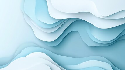 Obraz premium Abstract background with light blue and white geometric wave