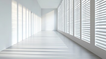 Obraz premium A futuristic home with automated comfort features, such as AI-controlled blinds, temperature, and lighting, in a sleek, minimalist space. Bright, clean, airy. ,closes up