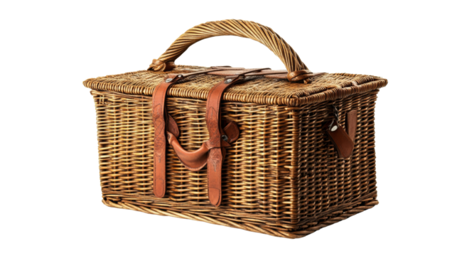Picnic basket transparent background