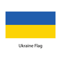 Ukraine Flag hand drawing illustration vector based drawing