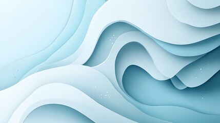 Obraz premium Abstract background with light blue and white geometric wave