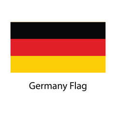 Germany Flag hand drawing illustration vector based drawing