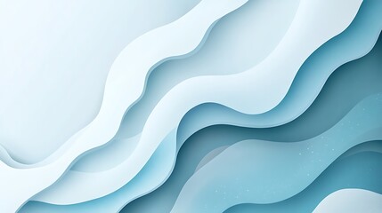 Obraz premium Abstract background with light blue and white geometric wave