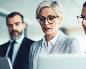 Business meeting insights office professional image collaborative environment close-up view team dynamics