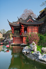 chinese temple in the garden