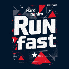 t-shirt and graphic for print  run faster  t-shirt graphics graphic  